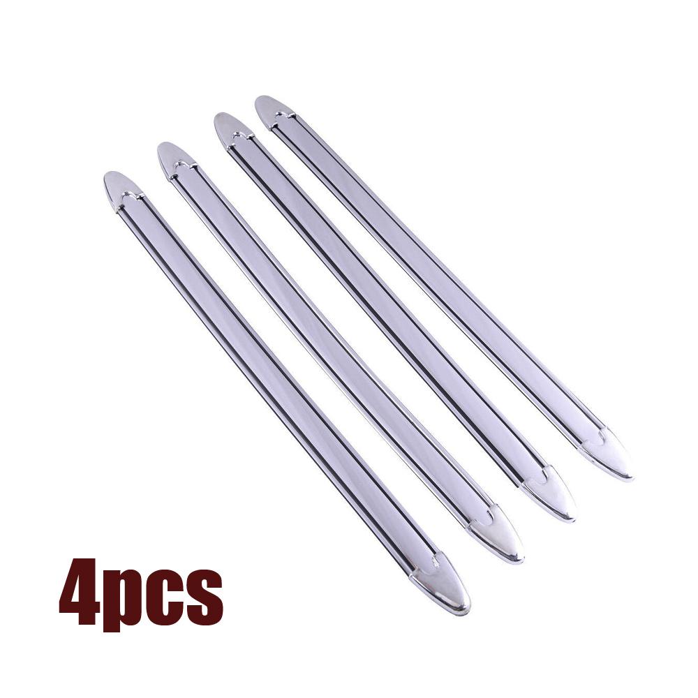 4ks Chromované Přední Zadní Rohové Chrániče Nárazníku Auta Ochranné Lišty Kryt proti Poškrábání Nálepka proti Kolizi Dekorace Auta