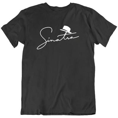 Frank Sinatra Icona Cantante Musica Pop Jazz T-shirt 100% Cotone Maglietta Regalo Nuovo