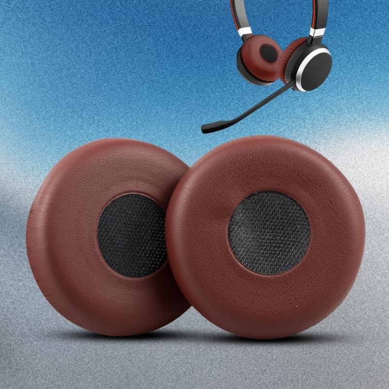 Replacement Ear Pad for Evolve 65/40/30/20 Over Ear Headphones Soft and Breathable Foam Ear Cushions Ear Cover Earmuff