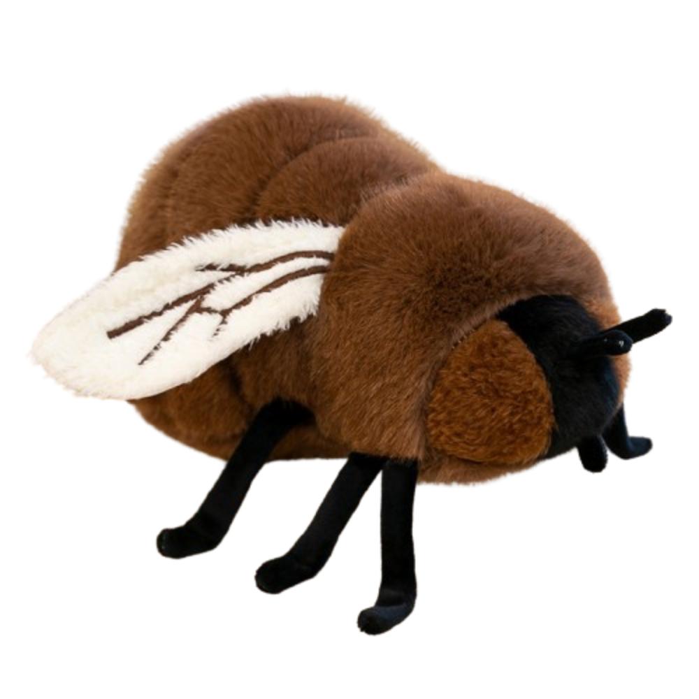 Fluffy Simulation Fly Plush Toy Collection Appease Fly Plush Doll Cute Cartoon Stuffed Animals Doll Kids Holiday Gifts