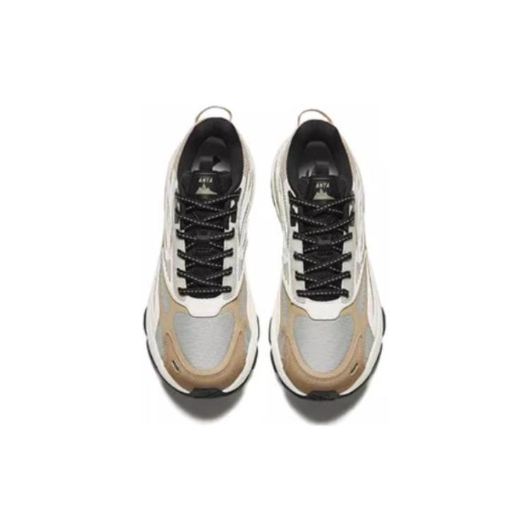 Anta Cushioning, Wear Resistant Low top Casual Shoes Men's Gray White 112418891-3