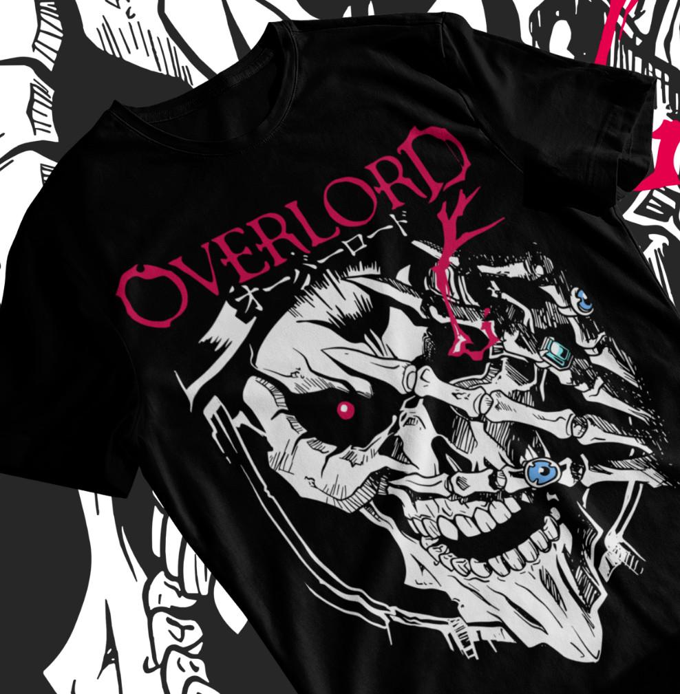 Overlord Ainz T-shirt Ooal Gown Albedo Skull Anime Manga Gifts Shirt Soft Tee M