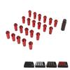 22PCS Tapered Lug Nuts with Nut Sleeve Key Alloy Steel  Forged Lock Nut Replacement for TOY