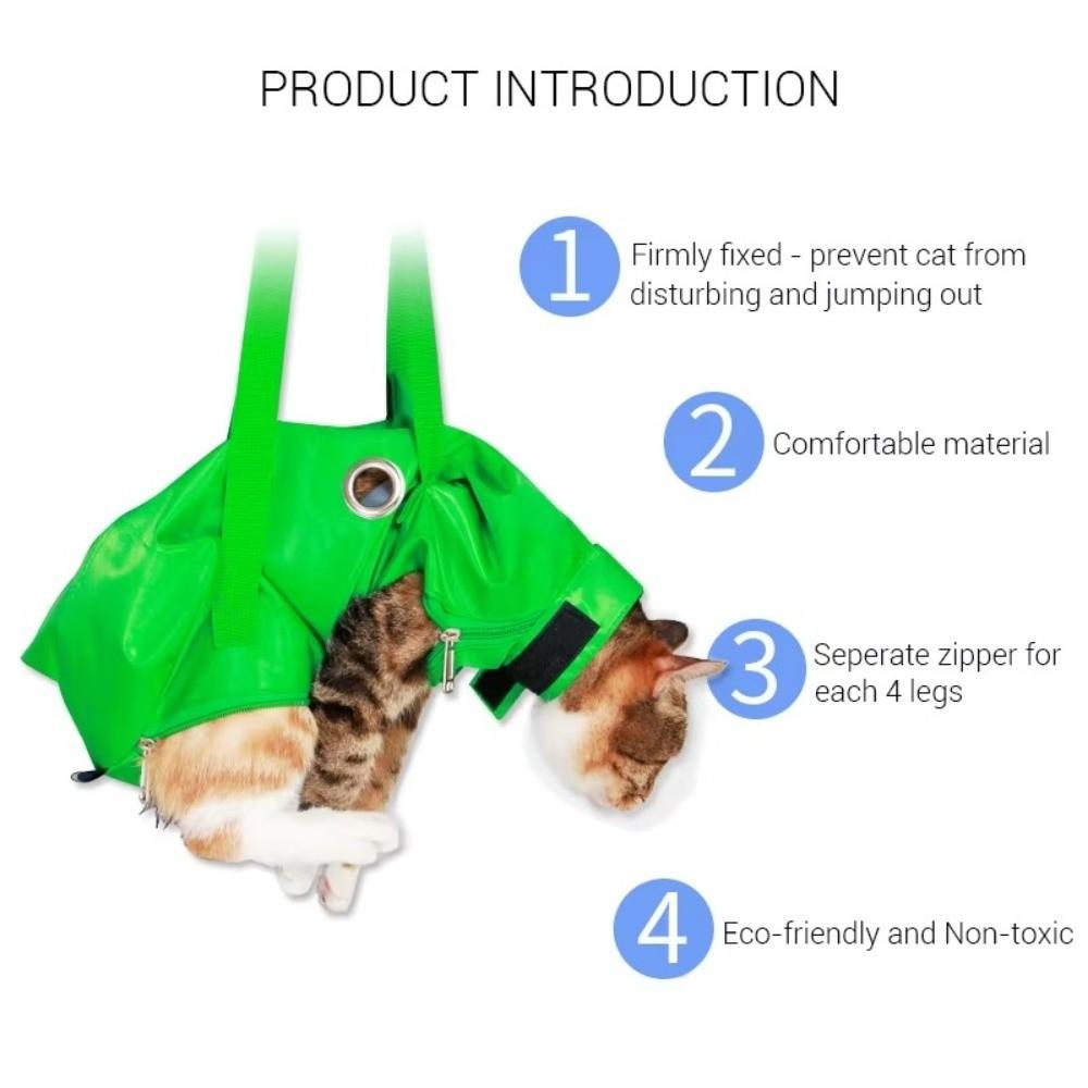 Double Shoulder Pet Travel Bag Breathable Cat Injection Bag Portable Cat Bathing Bag Pet Supplies