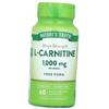 Carnitine Tartrate In Capsules, Mega Strength L-Carnitine 1000, Nature's Truth 60caps (02509002)