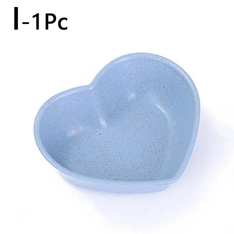 Dochucovadla Podšálek Pšeničná sláma Nádobí Srdce Květ Kulatý Tvar Domácí Restaurace Kuchyně Omáčka Svačina Ovocné cukroví Talíř