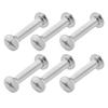 30 Set Leather Craft Rivets Stainless Steel Multifunctional Round Flat Cap Book Binding Posts Nail
