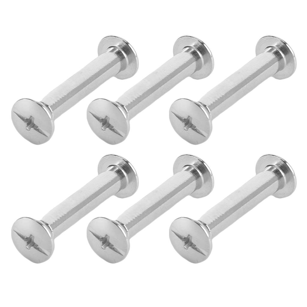 30 Set Leather Craft Rivets Stainless Steel Multifunctional Round Flat Cap Book Binding Posts Nail
