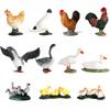 Farm Pasture Simulation Plastic Doll Model Ornament Farmer Worker Animal Woman