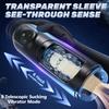 Máquinas Sexuales Masculinas Succión Automática Vibrador Telescópico Masturbadores Masculinos Taza Pene Resistencia Entrenador de Erección Juguetes Sexuales para Hombres Adultos