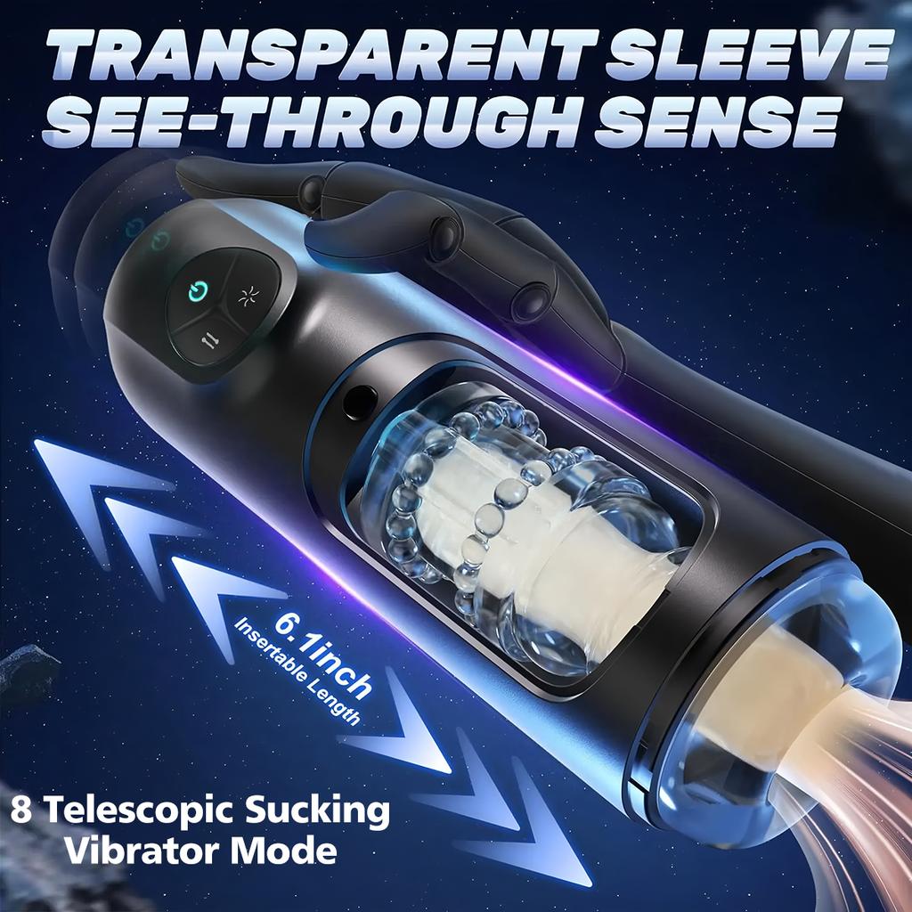 Máquinas Sexuales Masculinas Succión Automática Vibrador Telescópico Masturbadores Masculinos Taza Pene Resistencia Entrenador de Erección Juguetes Sexuales para Hombres Adultos