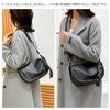 Whatna Natural Cowhide Leather Shoulder Bag for Women, Small Messenger Bag, Business Bag, Fits iPad Mini, Horizontal Design, Genuine Leather,