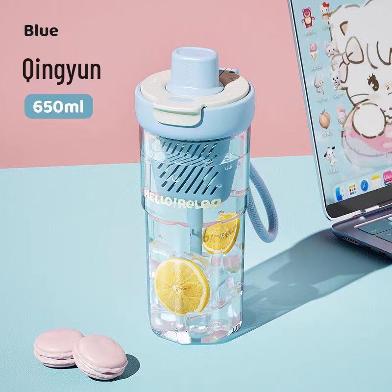 RELEA Women s Tritan Water Bottle with Tea Infuser, 650ml