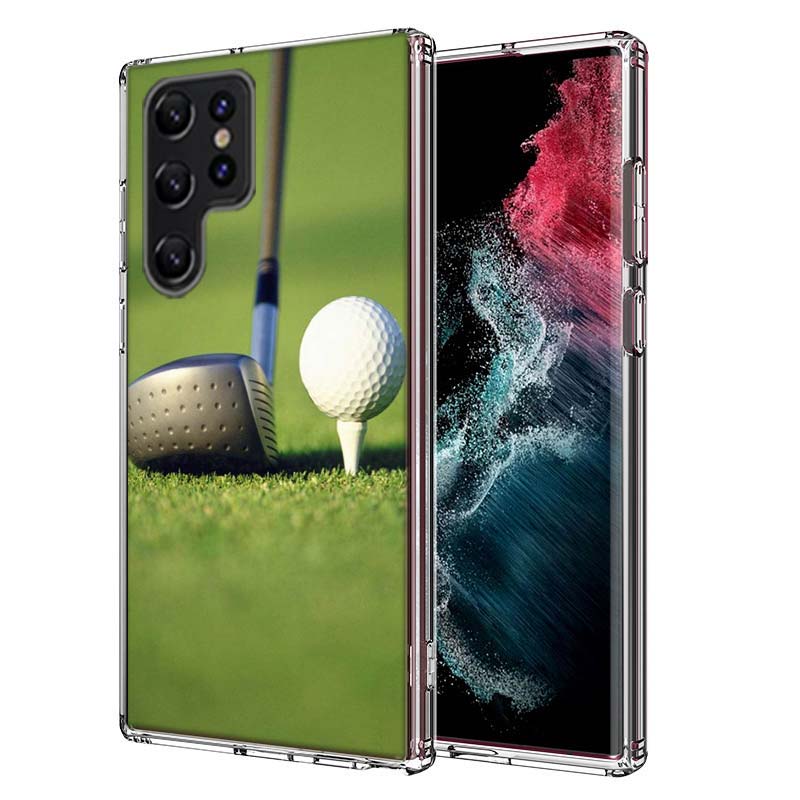 Leisure Advanced Sports Golf Capa Phone Case For Samsung S26 Ultra S25 Edge Galaxy S23 S21 S20 S24 FE S22 S10 Plus Cover Clear T