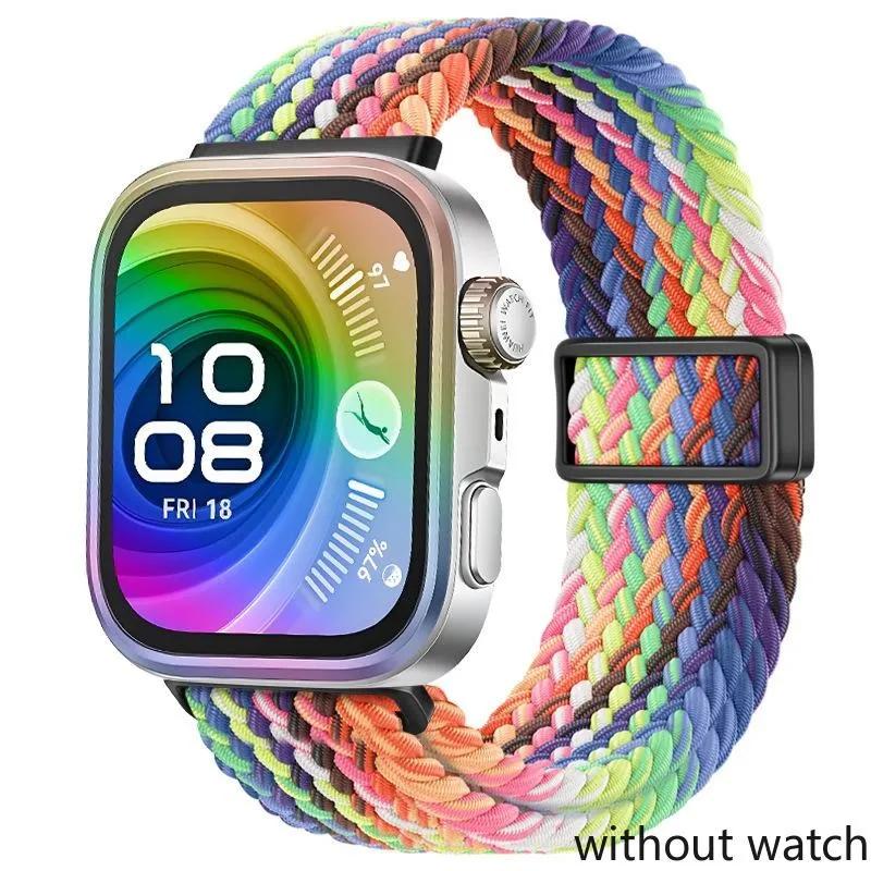 Nylon Magnetic Strap for Huawei Watch Fit 4/3 Braided Breathable for Huawei Watch Fit 4 Pro Sport Bracelet Watchband Accessories
