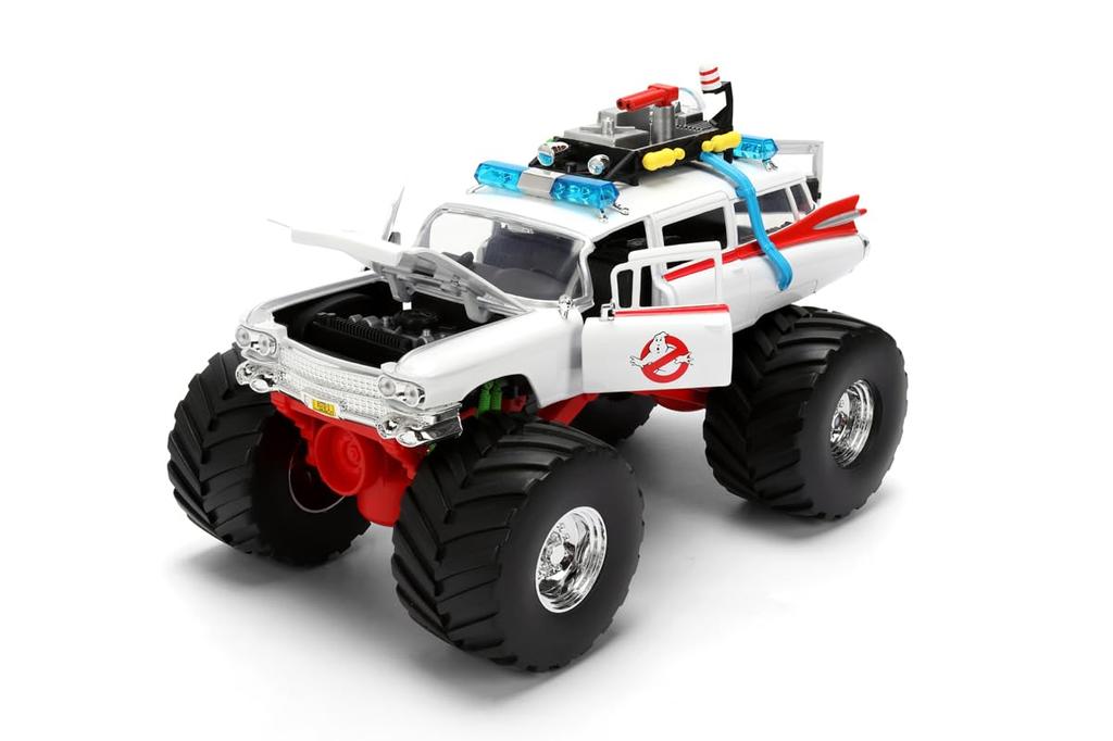 Kyosho Jada Toys Seria Hollywood Rides Scară Camion Monstru Vânătorii de Fantome JADA35943 1/24 ECTO-1 (Model Finalizat)
