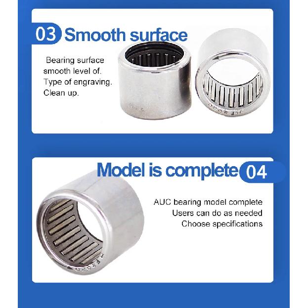 AUC one-way needle roller bearing HF inner diameter 4 6 8 10 12 14 outer diameter 16 18 20 25 30 35