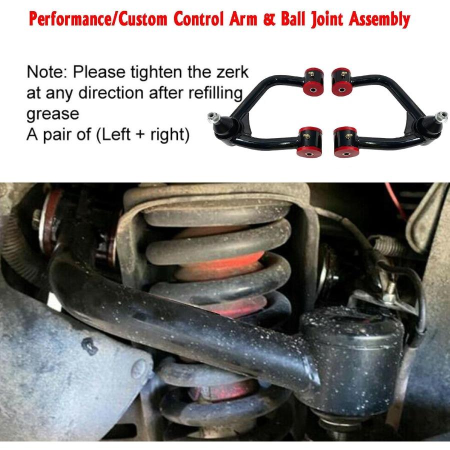 Rohförmige 3-Zoll-Aufhängungsarme mit Kugelgelenk-PU-Buchsen für 24-Zoll-Lift-Kit Kompatibel mit 2019-2025 2025 Ford Ranger Fron