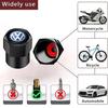 VEMZG1 2026 Hot For VW VOLKSWAGEN Car Tire Wheel Valve Caps Cover Suede Car Key Chain Ring Keychain For VW GTI Scirocco Polo T5 Passat