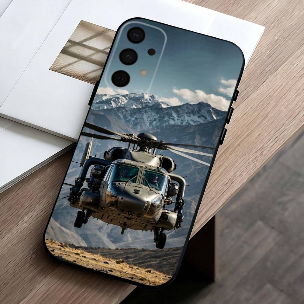 

Apache AH-64 Helicopter G-Gunships Phone Case For Samsung Galaxy A73,A72,A71,A70,A53,A52,A51,Soft Silicone Black Cover Samsung a41