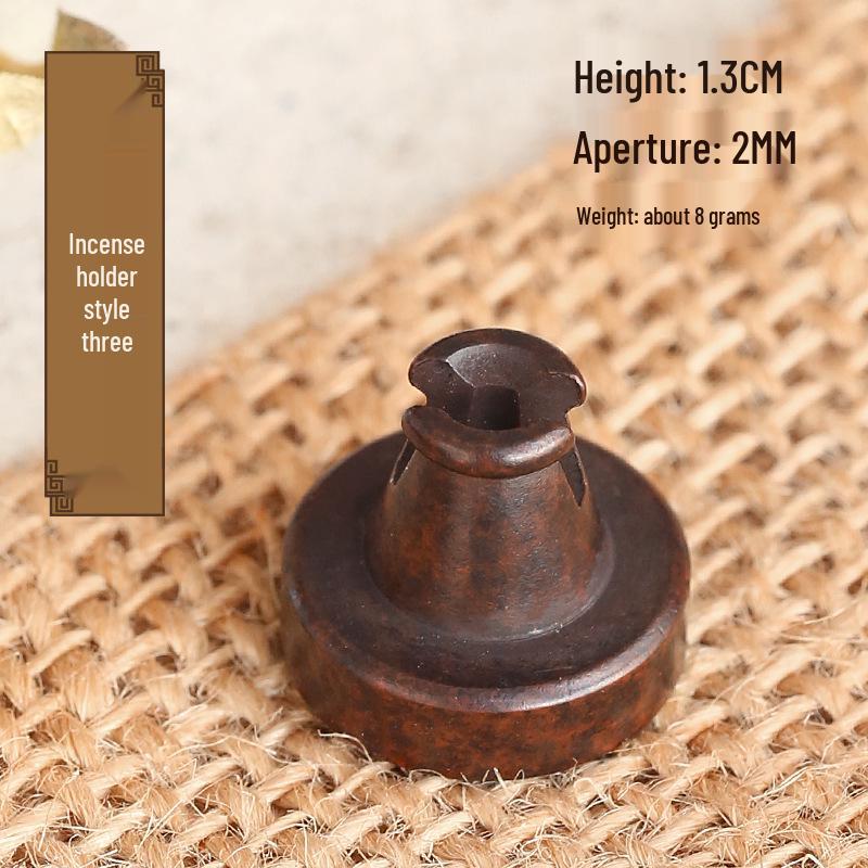 Su Gong Mini Brass Incense Holder: Nine-Hole Tibetan Sandalwood Stick Burner, Classical Craftsmanship, Various Styles.