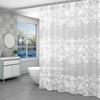 LIEI Waterproof PEVA Shower Curtain Set