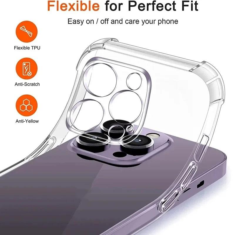 Priehľadný mäkký silikónový nárazníkový kryt pre Motorola Moto E6 Play E6S E7 Plus E13 E20 E22 E22I E30 E32 E40 Priehľadné nárazuvzdorné puzdro