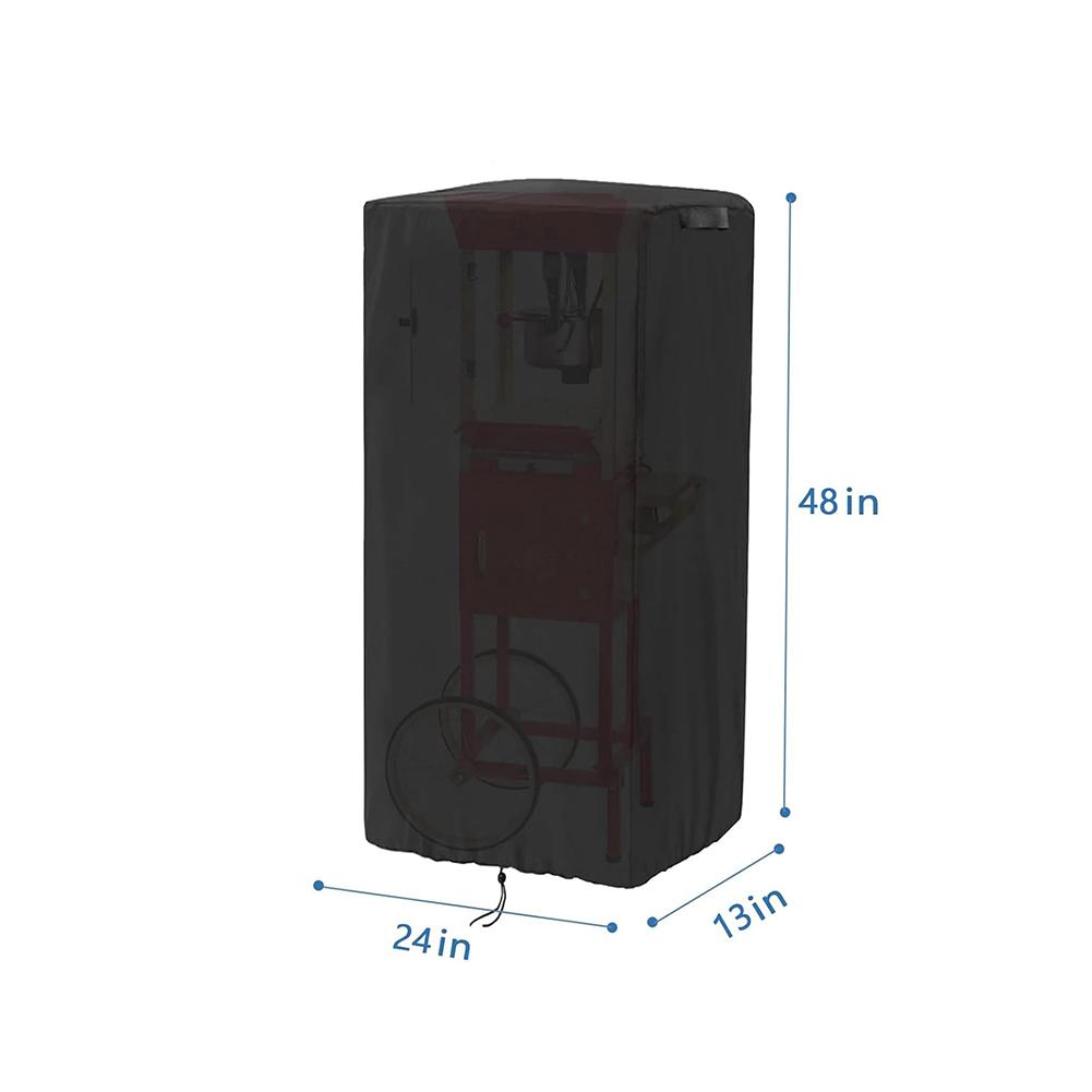 420D Oxford Cloth Dustproof and Waterproof Cover for Retro Style Popcorn Machine Cart Protects Against Rain and Dirt