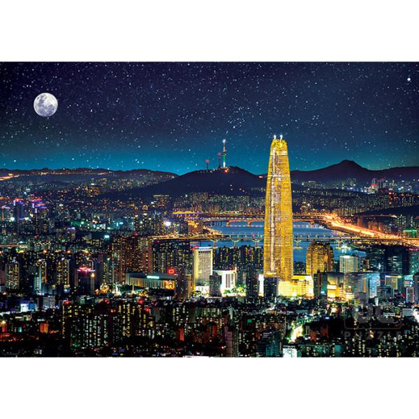

1000 piece jigsaw puzzle - Seoul night view, popular Korean puzzle