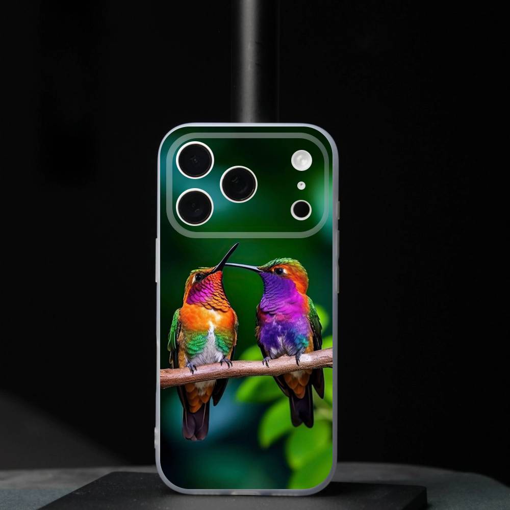Bird Hummingbird Colorful For iPhone 17,16,15,14,13,12,11,Pro,Max,Plus,Mini,SE4,E Magnetic For Magsafe Wireless Phone Case