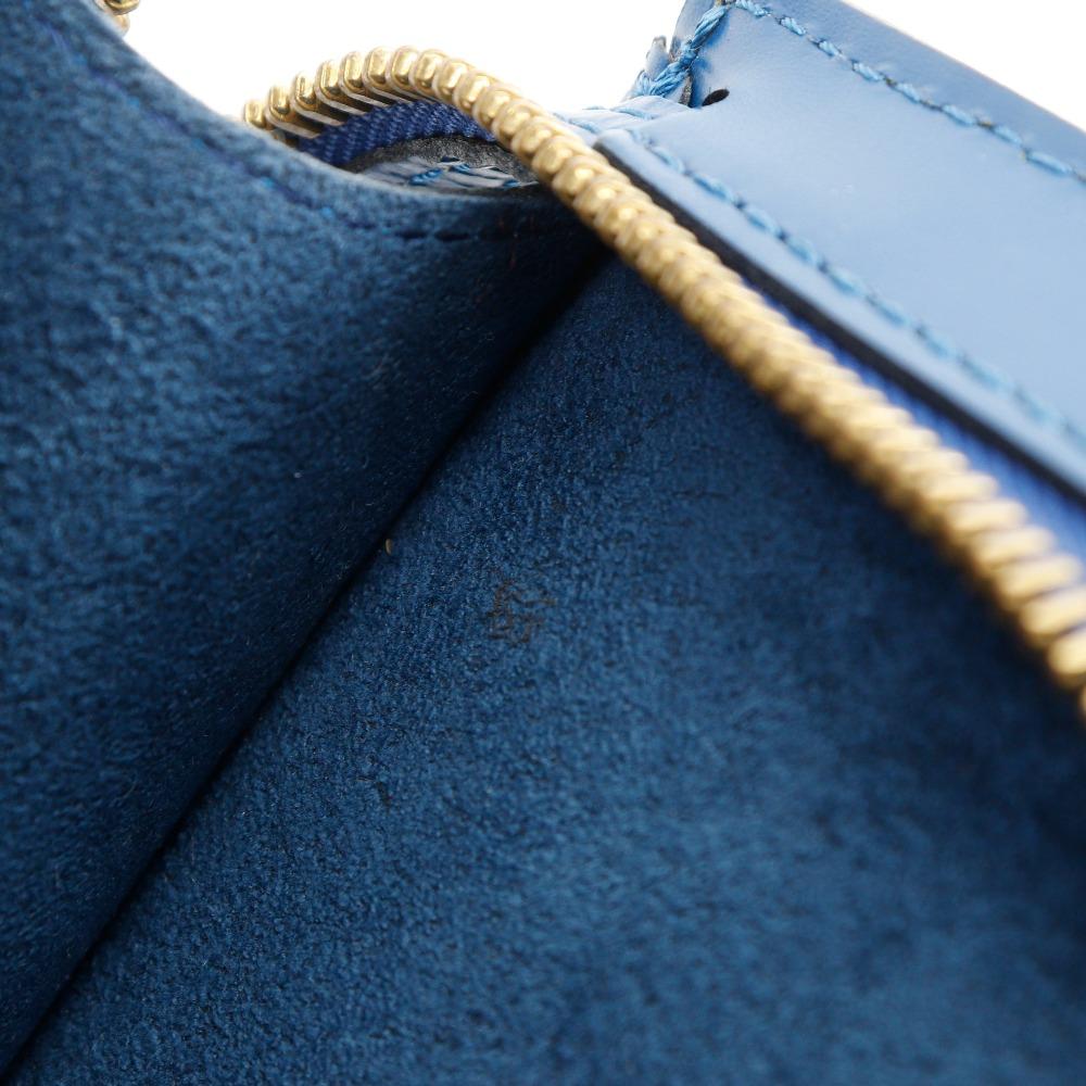 Louis Vuitton Sun Jack Handbag M52275 Toledo Blue Blue Epi Leather Women Used