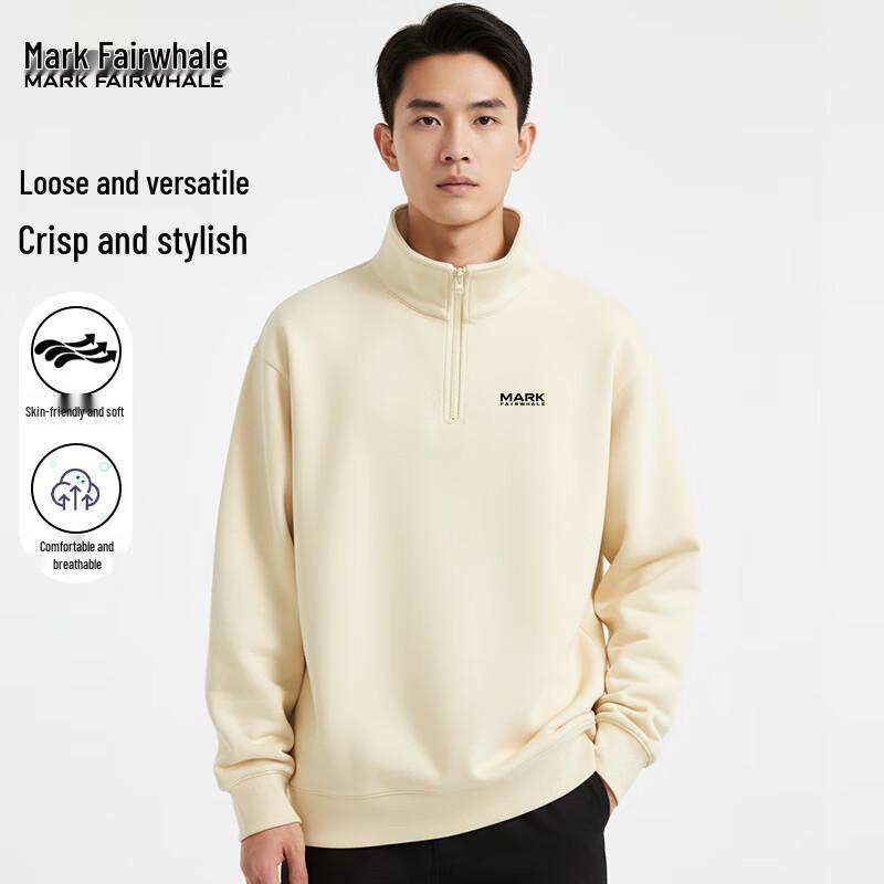 

Mark Fairwhale Men s Half-Zip Stand Collar Sweatshirt 3XL