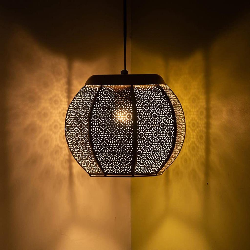 'Morrocan Treasure' Pendant Light for Ceiling Lamp (8 Inch, Iron, Without Bulb) |Pendant Lamp Hanging Lights for Home Decoration Hanging Lamp