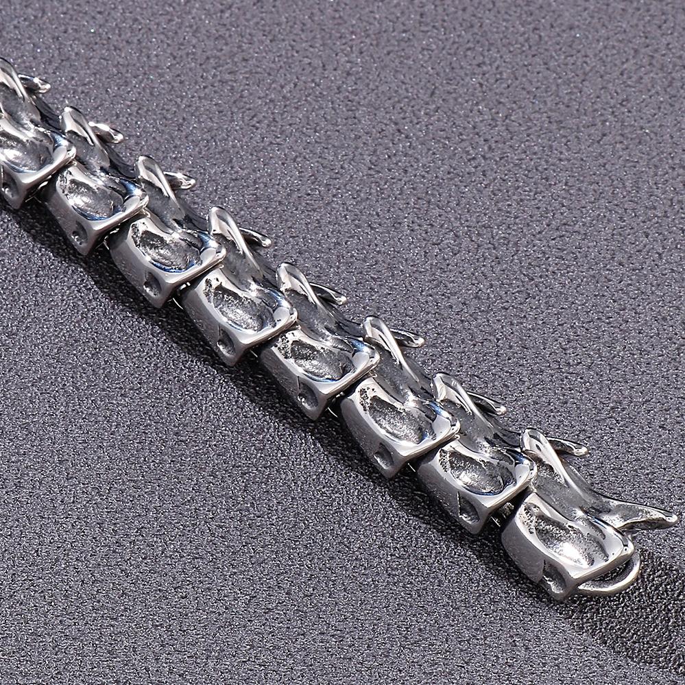 Massive 16MM Wide Dragon Spine Chain Bracelet for Man 316l Stainless Steel Bracelets Viking Punk Jewelry Gothic Men's Gifts