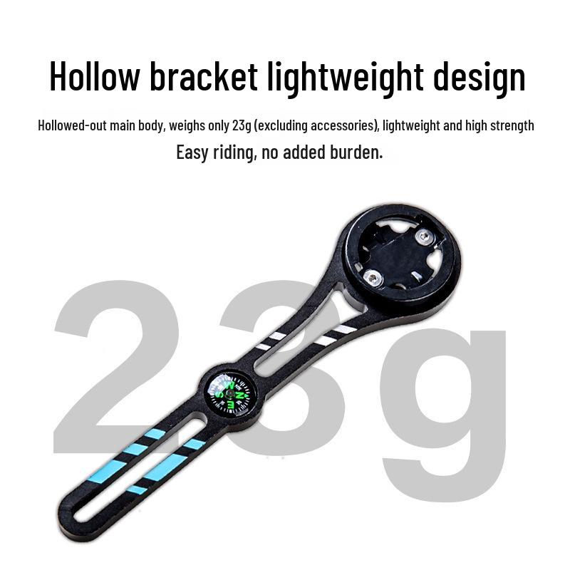 Adjustable Aluminum Bike Computer & Light Mount with Compass for Road Cycling