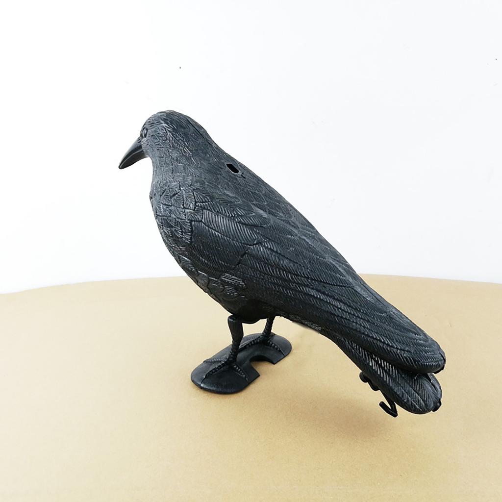 Plastic Fake Crow Decoration For Yard & Garden