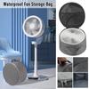 Telescopic Fan Storage Bag Waterproof Large Capacity Fan Hand Bag With Double Zipper And Mesh Pocket Folding Fan Storage Case