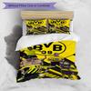 3pcs Duvet Cover Set (1*Duvet Cover + 2*Pillowcase, Without Core), Borussia Dortmund Print Bedding Set, Bedroom Decor, All‑Season, Birthday Gift