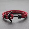 Anchor Bracelet Men Fashion Student Navy Style Simple Student Trendy Men Women Braided Milanese Rope Braclet Couple Braslet