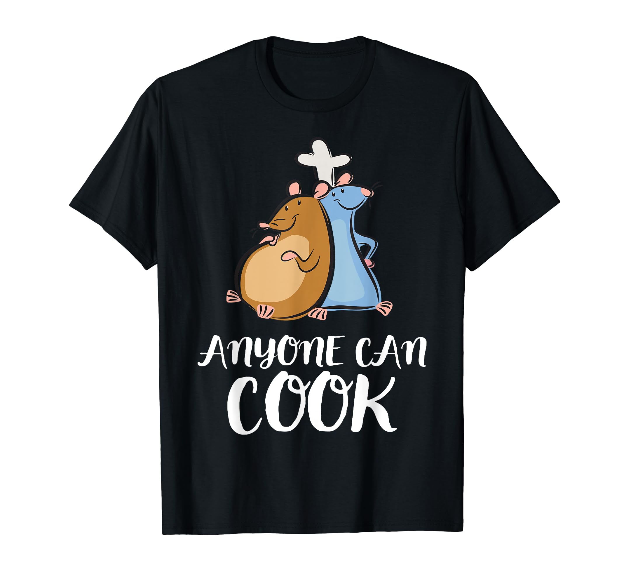 

Disney Pixar Ratatouille Can Sketch Duo Anyone Cook T-Shirt чёрный