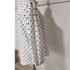 1116 Stile moda europeo e americano colletto a revers pois top ampio manica a lanterna camicia in chiffon camicia a maniche lunghe da donna