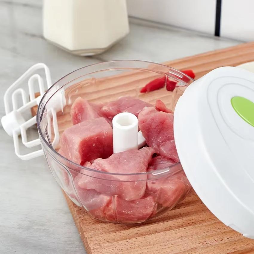 Portable Vegetable and Food Cutter Manual Garlic Puller Household Hand-pulled Meat Grinder Kitchen Tools