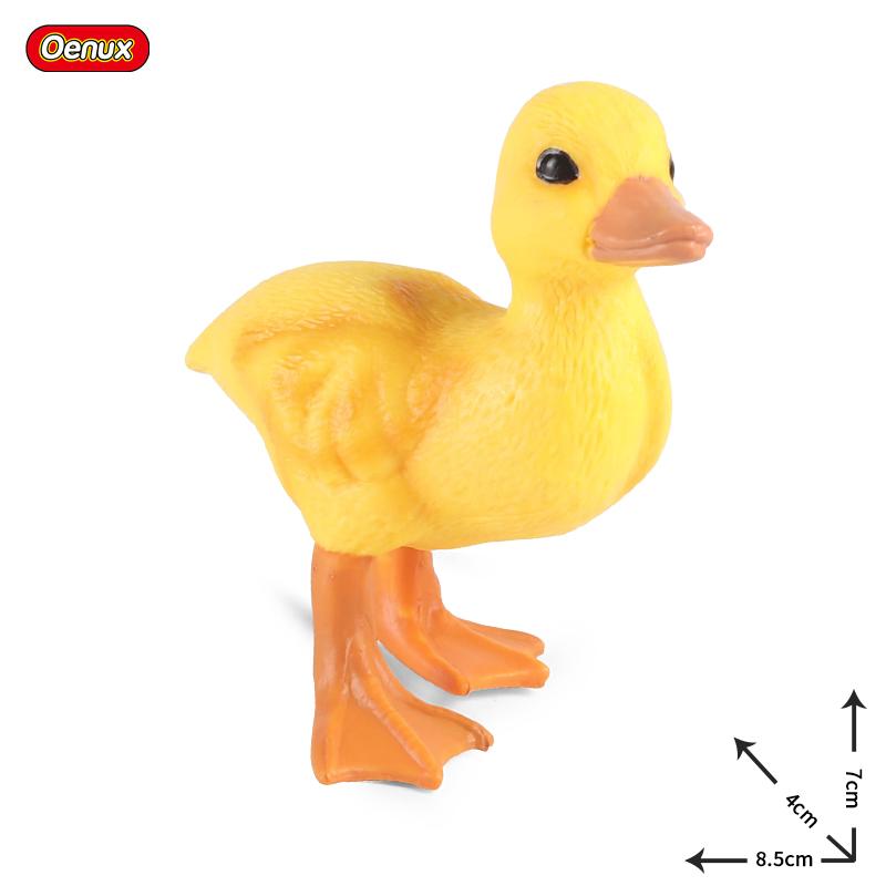 Oenux Poultry Model Simulation Goose Swan Gaggle Duck Flock Action Figures Farm Animals Figurine Miniature Education Kids Toy