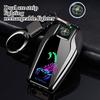 New High-end Windproof USB Charging Lighter Portable Multifunctional Keychain Igniter Affordable Luxury  Accessories Gift