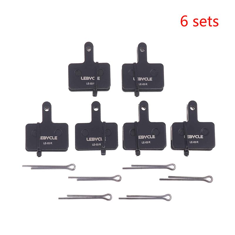 

4/6/8/10Sets Brake Pads Resin Mountain Road Bike Hydraulic Disc Pads For Le-03P Wear-Resistant Durable Bike Disc Brake Pads 6Sets