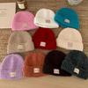 Winter Hats For Women Simple Fashion Knitted Beanie Hat All-Match Ear-Warm Winter Cap, Soft Cold-Proof Headwear Accessories