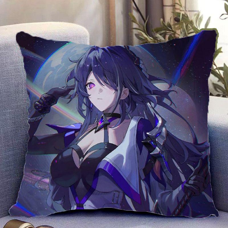 Honkai Star Dome Railway Unterwelt Doppelseitiges Peripheres Kissen Büro Wohnheim Kissen Als Geburtstagsgeschenk für Freunde