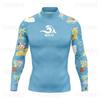 Quick-Dry Long Sleeve Rash Guard Surfing Swimming Freediving Water Sports UV Protection Unisex