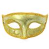 Half Face Cut Masquerade Eye Mask Rhinestone Embedded Side Flower Trim Mardi Gras Eyewear Soft Feather Accent Ribbon Tie Closure