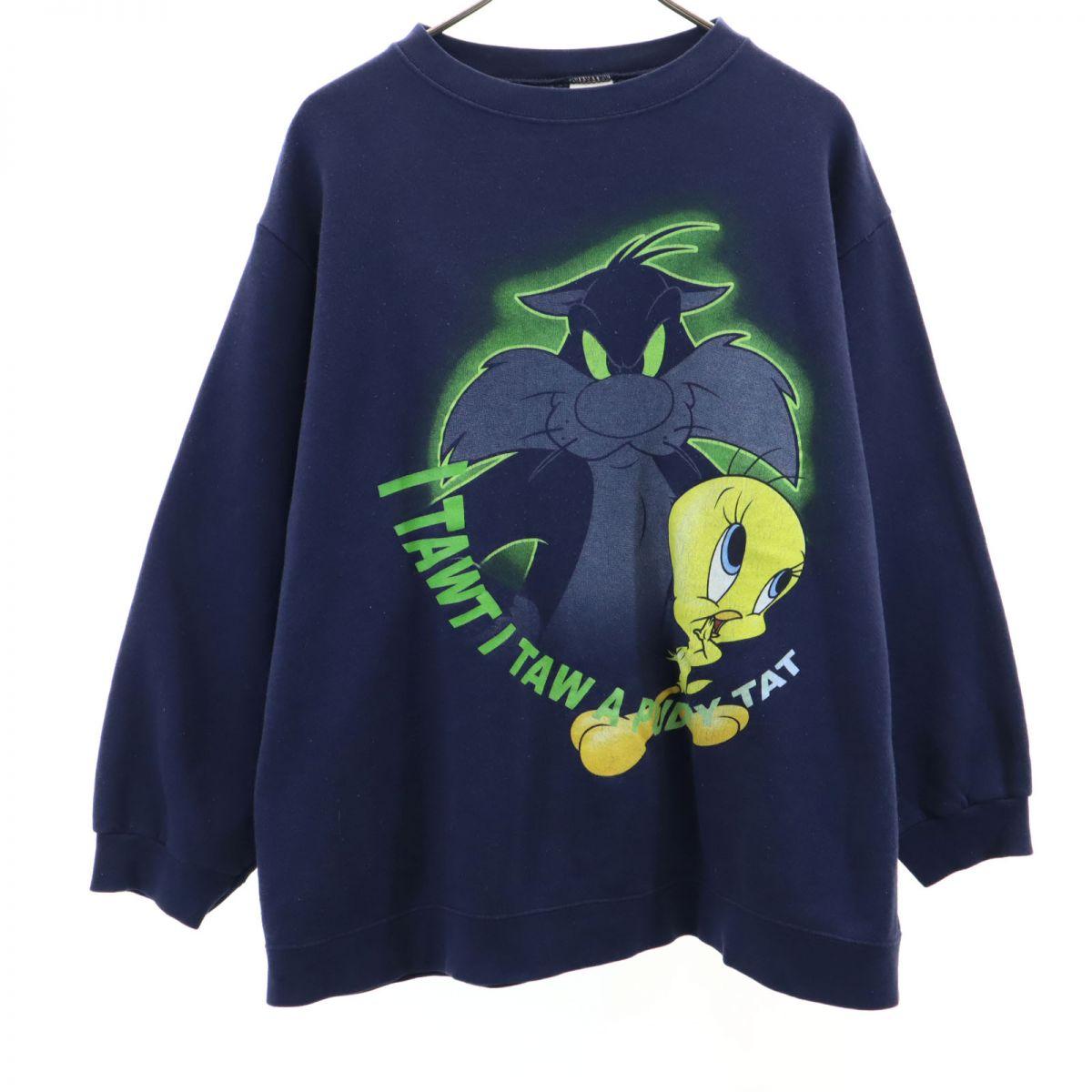 

LOONEY TUNES 90s Old Warner Bros. Long sleeve trainer Women Used